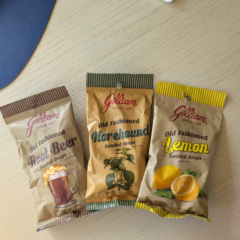 Gilliam Old Fashioned Sanded Candy Drops Different Flavors